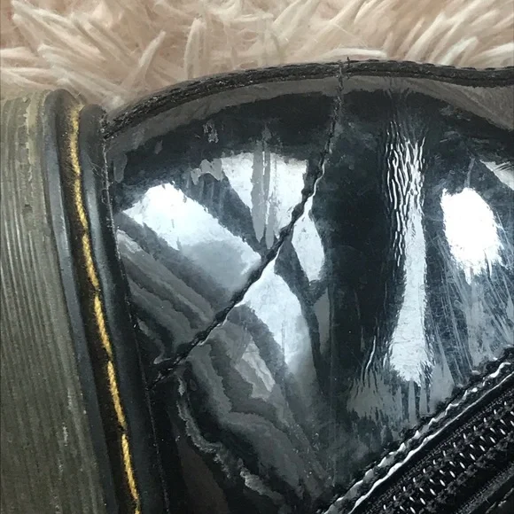 Dr Martens Delaney Sz 3 Black Patent - Picture 5 of 9
